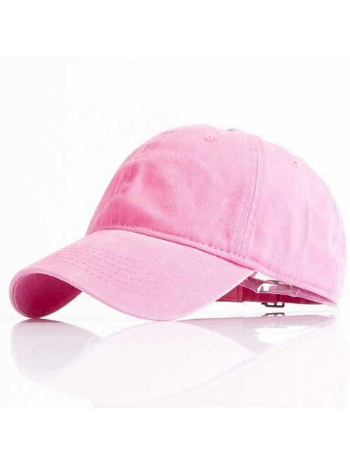 Baseball Caps Custom Embroidered Baseball Hat Personalized Adjustable Cowboy Cap Add Your Text - Pink - C418H46N72K $20.40