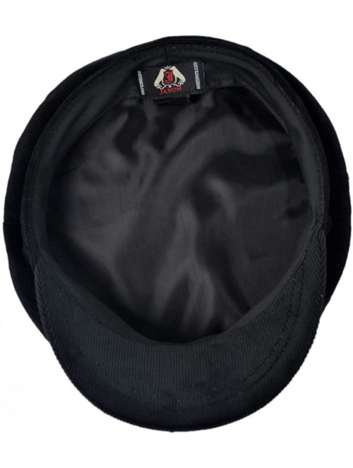 Baseball Caps Corduroy Fiddler's Cap - Black - CB11HS5NOMN $31.89