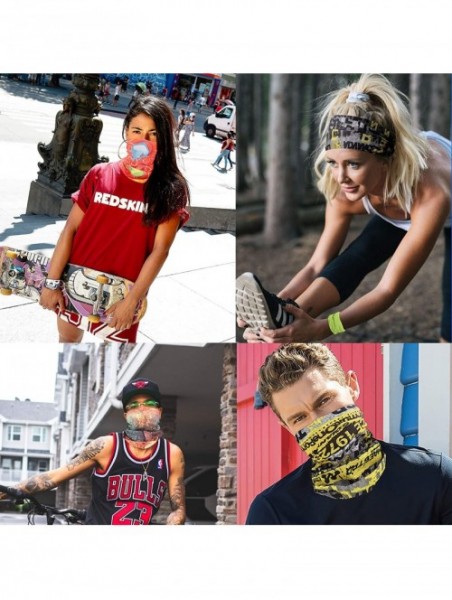 Balaclavas 6Pcs Face Bandana Neck Gaiter Multifunctional Headband Headwrap Balaclava - 6pcs Colorful - C5197XXK49H $12.14