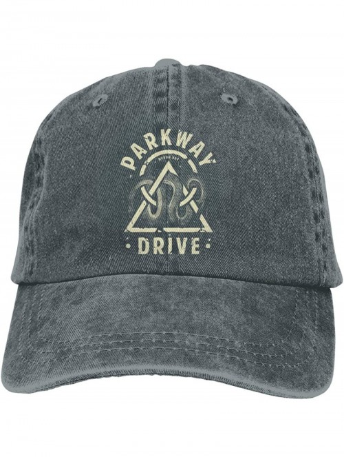 Baseball Caps Womens & Mens Unisex Design with Parkway Drive Logo Washed Hats Adjustable - Deep Heather - CW19335KC8H $29.66