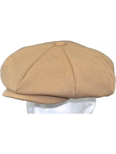 Newsboy Caps Mens Melton Wool 8 Panel Applejack Newsboy Baker Boy Cap Made in USA - Purple - CK1267ZUPKN $37.15