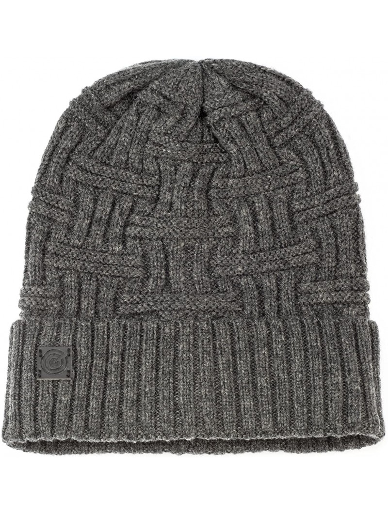 Skullies & Beanies Evony Warm Winter Beanie - Soft Cashmere-Like Feel - Dark Grey – Style 2 - CN180ARI44S $17.90