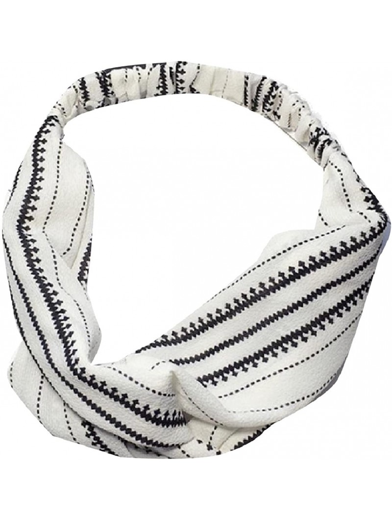 Headbands Womens Twisted Painting Chiffon Elastic Hair Band - 5 - CQ18DRYK00G $21.17