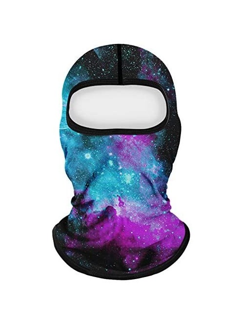 Balaclavas Balaclava Face Mask UV Protection Ski Sun Hood Tactical Masks - Galaxy Red Blue 009 - CH197ANNX63 $20.60