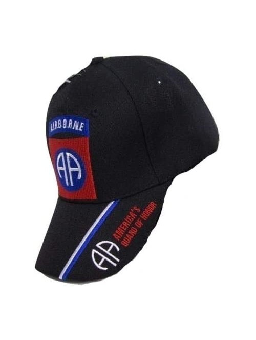 Skullies & Beanies U.S. Army 82nd Airborne Guard of Honor Embroidered Black Baseball Cap Hat - CY12N6J49OE $13.23