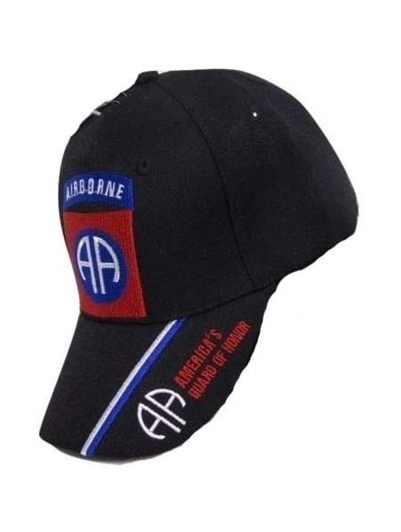 Skullies & Beanies U.S. Army 82nd Airborne Guard of Honor Embroidered Black Baseball Cap Hat - CY12N6J49OE $13.23