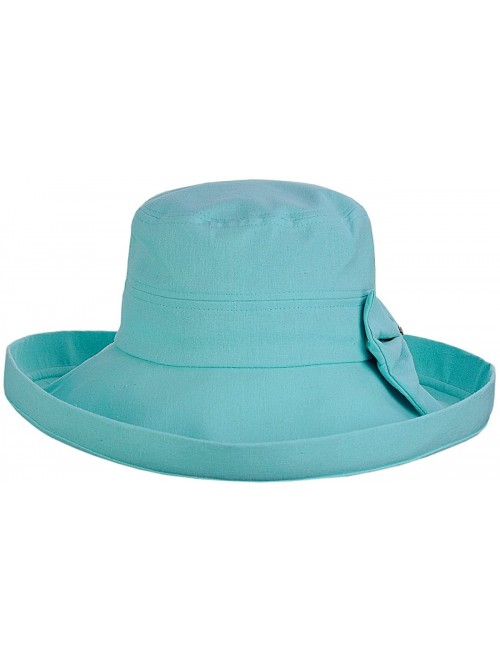 Sun Hats Women's Summer Packable Bow Accent Foldable Brim Beach Sun Hat - Mint - CT17YX4CY64 $14.50