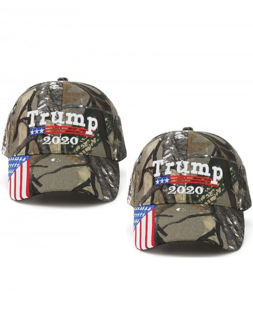 Skullies & Beanies America Adjustable Baseball Campaign Embroidered - Camo 2pack - CB195Q8LNHK $15.40