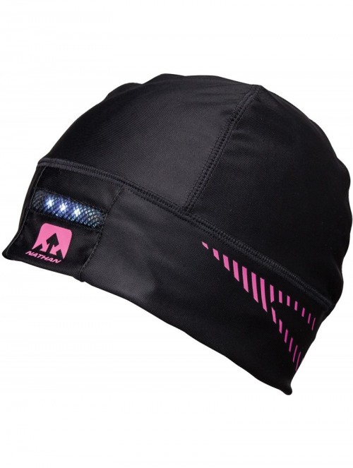 Skullies & Beanies DomeLight Beanie - Black/Fluoro Fuchsia - CD11CJF454D $34.76