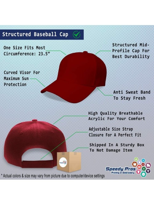 Baseball Caps Custom Baseball Cap Super Abuelo Spanish Embroidery Dad Hats for Men & Women 1 Size - Burgundy - CK18Y5Z6GUD $2...