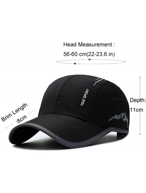 Baseball Caps Outdoor Sun Visor Hats Lightweight Waterproof Breathable Sports Hat UPF50+ Ultra Thin Cooling Baseball Hats - C...