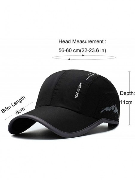 Baseball Caps Outdoor Sun Visor Hats Lightweight Waterproof Breathable Sports Hat UPF50+ Ultra Thin Cooling Baseball Hats - C...