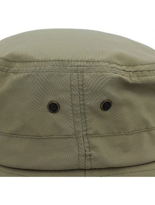 Sun Hats Women Lightweight Safari Sun Hat Quick Dry Fishing Hat with Strap Cool - Khaki - CO18G0OUH37 $19.45