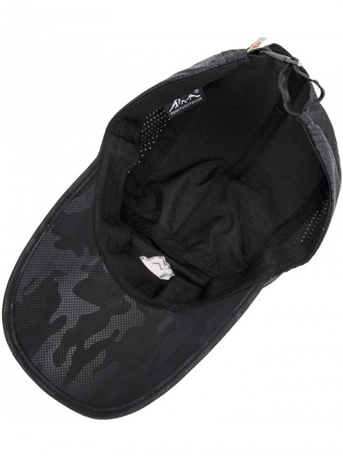 Sun Hats UPF50+ Protect Sun Hat Unisex Outdoor Quick Dry Collapsible Portable Cap - C-black - C2182KSRW22 $16.59