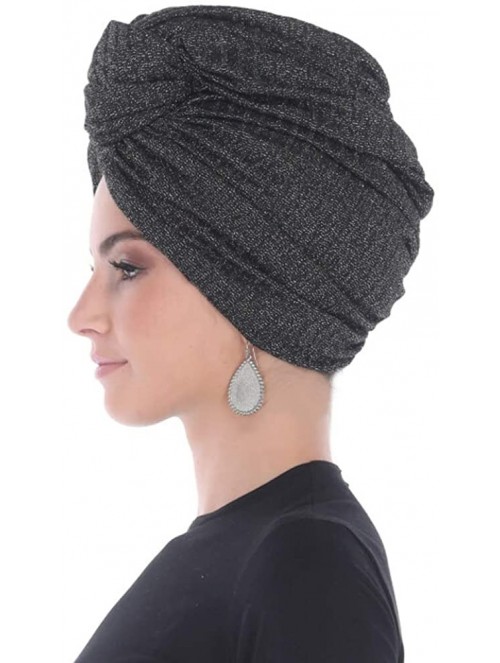 Headbands Turban Headwraps for Women with African Knot & Woven Lurex Thread for Extra Glimmer and Comfort for Cancer - C5193T...