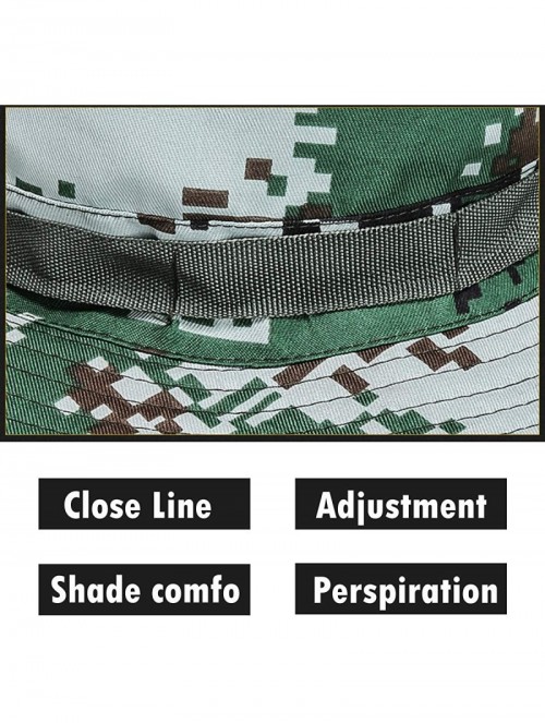 Skullies & Beanies Outdoor Boonie Hat Foldable Military Cap Wide Brim Breathable Safari Fishing Hats UV Protection hat Sun Ha...