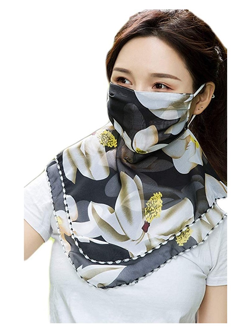 Balaclavas Mask-Neck Gaiter Shield Scarf Balaclava Bandana Sun Protection UPF Girl 50+UV Cool Ice Silk Lightweight - CG197QUH...