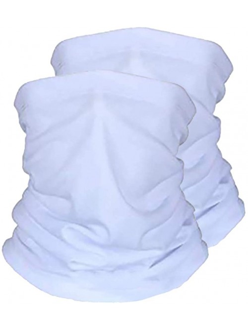 Balaclavas Unisex Seamless Neck Gaiters Bandanas - Dust Proof UV Protection Bandana Balaclava for Sport&Outdoor - White - CU1...