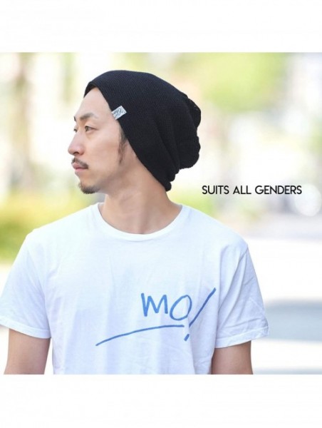 Skullies & Beanies Casualbox - Mesh Summer Beanie Light Cooling Breathing Hat Crochet Knit Fashion - Black - C417YWUMY3Q $31.80