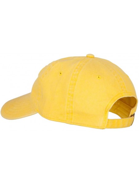 Baseball Caps Colorado State Flag Embroidered Washed Buckle Cap - Yellow - C318X5HXDRI $31.39