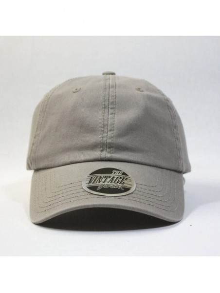 Baseball Caps Classic Solid Cotton Adjustable Dad Hat Baseball Cap - Dark Khaki - CL12O08BQP8 $15.74