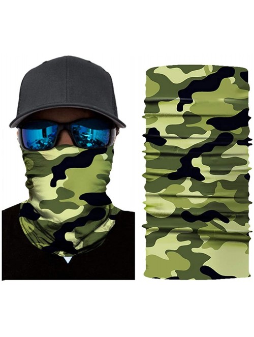 Balaclavas Cool Skull USA Flag Printed Seamless Face Mask Neck Gaiter Bandana Balaclava Headwear - Camouflage - C5197W4S8GO $...