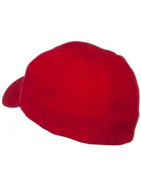 Baseball Caps Low Profile Washed Flex Cap - Red - CB18GZ27YTO $29.27