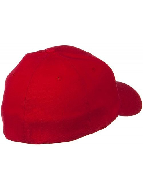 Baseball Caps Low Profile Washed Flex Cap - Red - CB18GZ27YTO $29.27