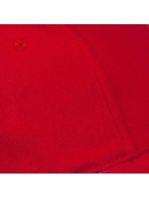 Baseball Caps Low Profile Washed Flex Cap - Red - CB18GZ27YTO $29.27