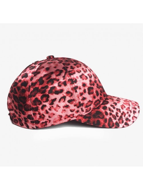 Baseball Caps Womens Girls Leopard Print Baseball Trucker Sport Golf Ponytail Pony Sun Hat Cap - Bwhong - CY18G0S0MSU $17.30