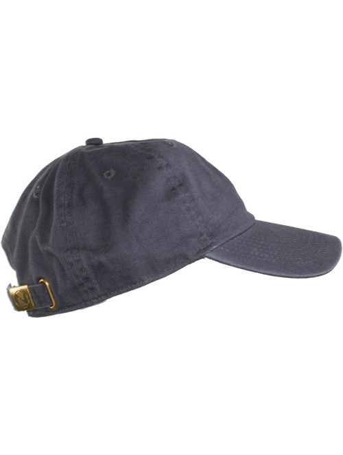 Baseball Caps Oceanside Solid Color Adjustable Baseball Cap - Charcoal Gray - CK1219NZCL5 $11.76