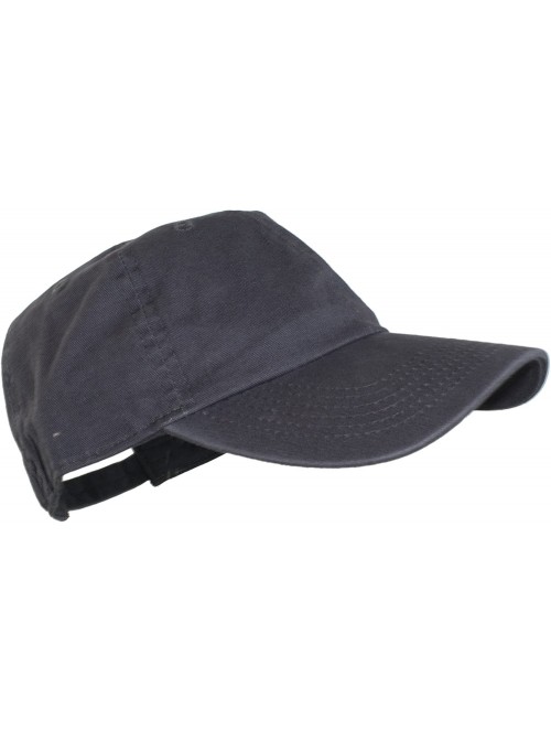 Baseball Caps Oceanside Solid Color Adjustable Baseball Cap - Charcoal Gray - CK1219NZCL5 $11.76