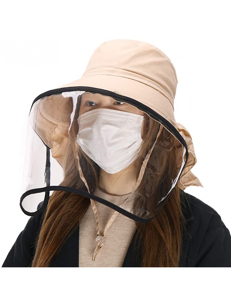 Sun Hats Packable Cotton Gardening Sun Hat for Women SPF Protection Neck Shade Chin Strap 56-58cm - 69085khaki - CM18SR79H5M ...