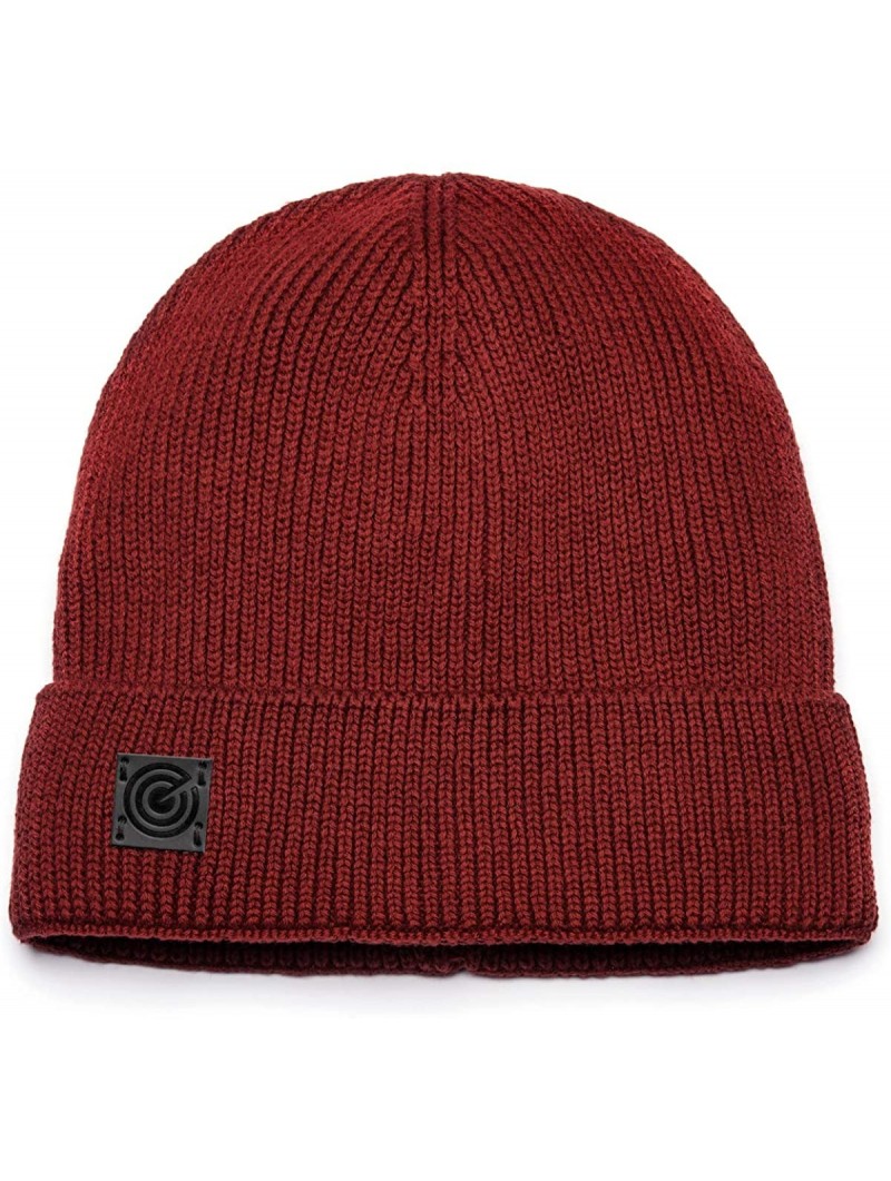 Skullies & Beanies Cotton Cuffed Beanie - 100% Cotton - Maroon - C418M55WDKI $17.52