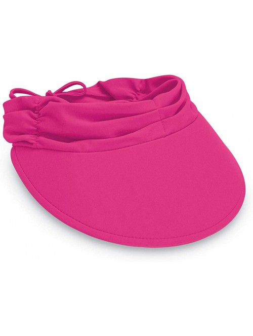 Visors Women's Aqua Sun Visor - Ultra-Lightweight- Ready for Adventure- Designed in Australia - Hot Pink - CF1140N6XCJ $33.36