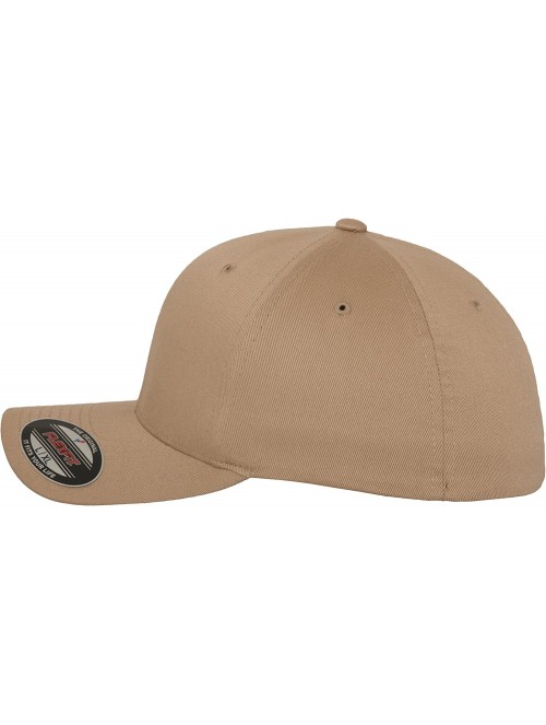 Baseball Caps Men's Wooly Combed - Khaki - CL11IMXQXTB $16.46