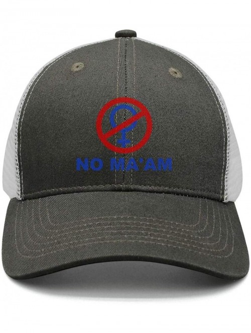 Baseball Caps No Ma'am - Vintage Style Trucker Hat Retro Mesh Cap - No Ma'am-27 - C218LE8DEW3 $24.20