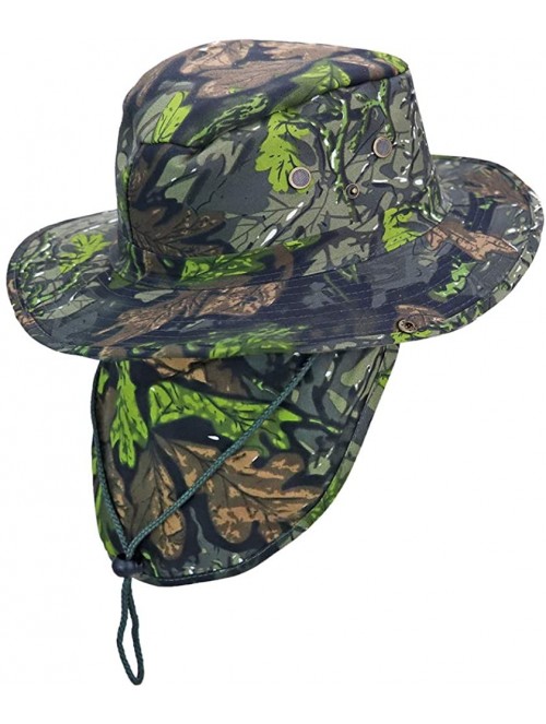 Sun Hats Boonie Bucket Hat Neck Flap Tactical Wide Brim Outdoor Military - Tree Camo - C918USYSTUW $13.69