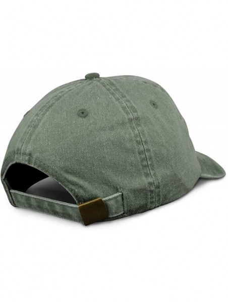 Baseball Caps NASA Insignia Embroidered 100% Cotton Washed Cap - Olive - CT12CDZVZ0P $26.02