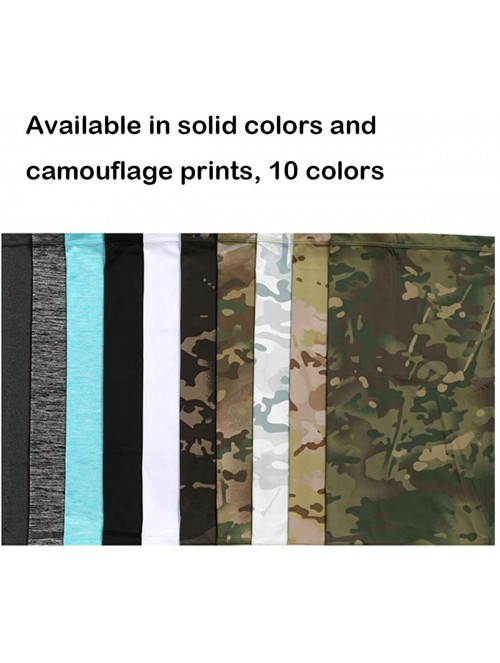 Balaclavas 5 Pack Unisex Sun UV Protection Anti Dust Neck Gaiter Mask Face Cover Bandana - Camouflage - CU1987CQCEN $31.54