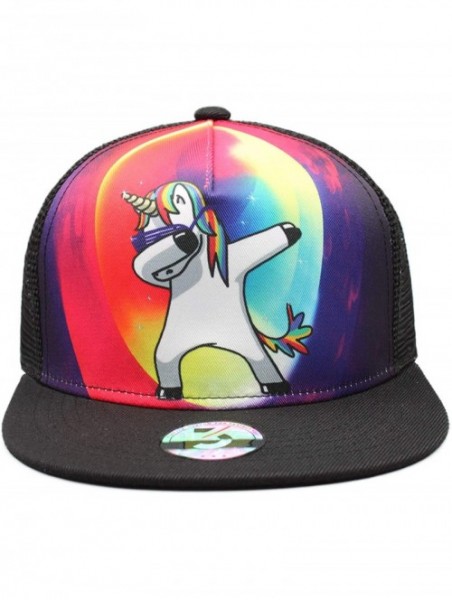 Baseball Caps Unicorns/Dinosaur Baseball Cap Snapback Hip Hop Funny Trucker Hat - Unicorn - C818H0YG2QC $21.96