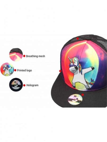 Baseball Caps Unicorns/Dinosaur Baseball Cap Snapback Hip Hop Funny Trucker Hat - Unicorn - C818H0YG2QC $21.96