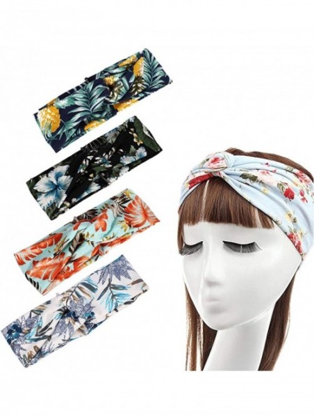 Headbands 1950's Vintage Modern Style Elastic Women Turban Headbands Twisted Cute Hair Band Accessories - CK18ENHEO8G $13.55