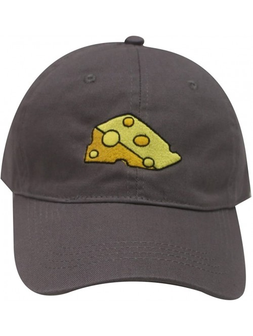 Baseball Caps Cheese Cotton Baseball Dad Caps - Dark Grey - CD12MZXBUJ2 $18.21