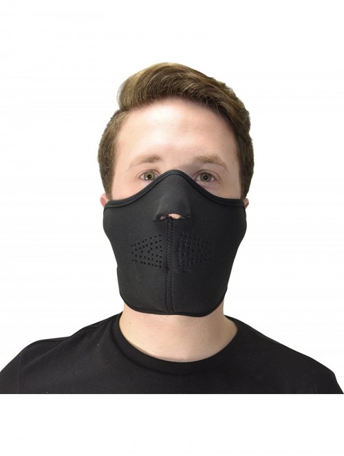 Balaclavas Cold Weather Thermal Face Protection Neoprene Mask Black - Black - C812MY2OUWG $13.87