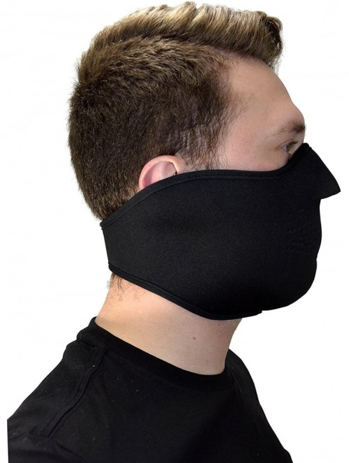 Balaclavas Cold Weather Thermal Face Protection Neoprene Mask Black - Black - C812MY2OUWG $13.87