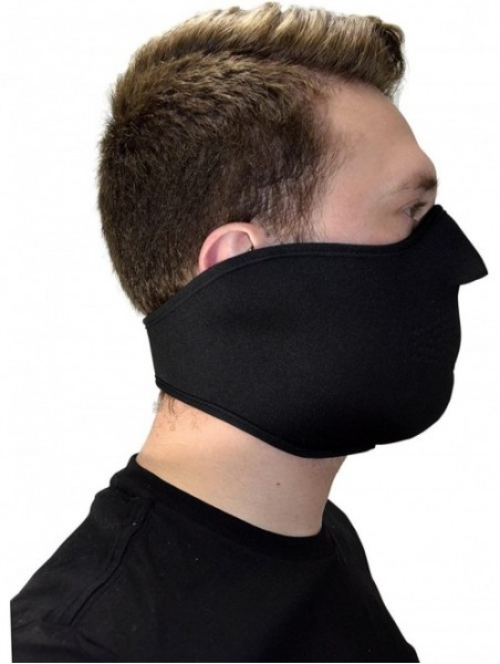 Balaclavas Cold Weather Thermal Face Protection Neoprene Mask Black - Black - C812MY2OUWG $13.87