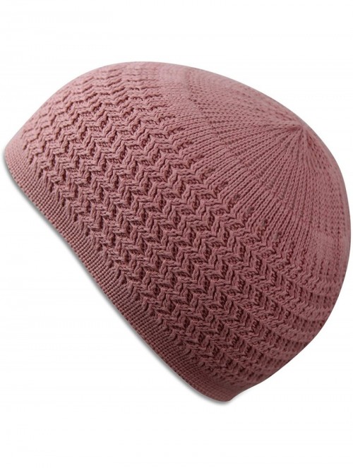 Skullies & Beanies Over-The-Ear Beanie Kufis with Zigzag Knit in 100% Cotton - Great for Daily and Chemo Headwear Men and Wom...