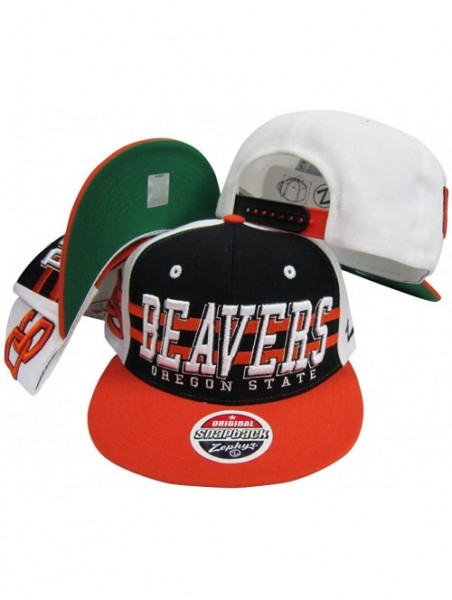 Baseball Caps Oregon State Beavers Three Tone Plastic Snapback Adjustable Plastic Snap Back Hat/Cap - CP116DCWZJF $34.86