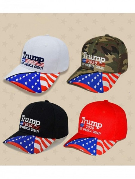 Baseball Caps Make America Great Again Donald Trump USA Cap Adjustable Baseball Hat - Black 5 - C118WGOYTYD $11.80